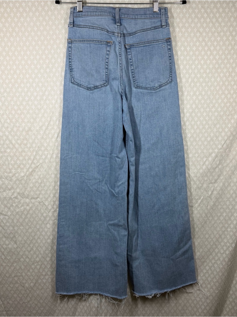 Rag & Bone Light Wash Serena High Rise Wide Leg Jeans - Picture 4 of 5